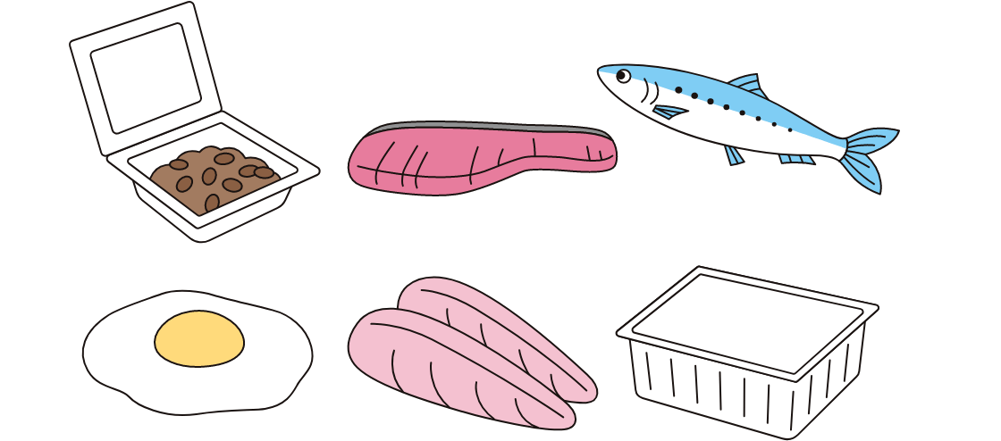 高たんぱく食品のイメージ